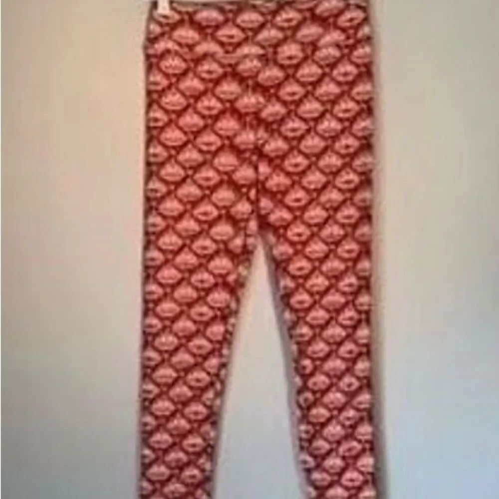 LuLaRoe Disney Toy Story Red and White Patterned Leggings OSFM